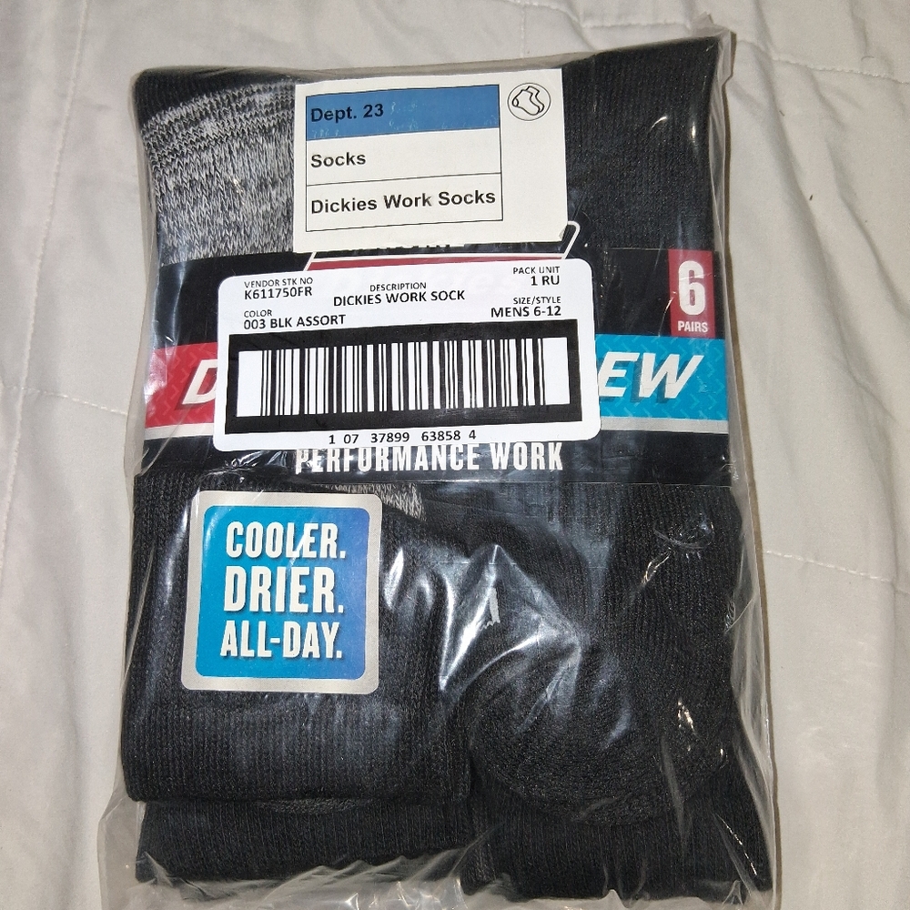 New In Package Dickies Work Socks